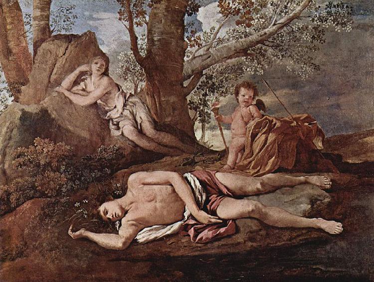 Nicolas Poussin Echo and Narcissus Germany oil painting art